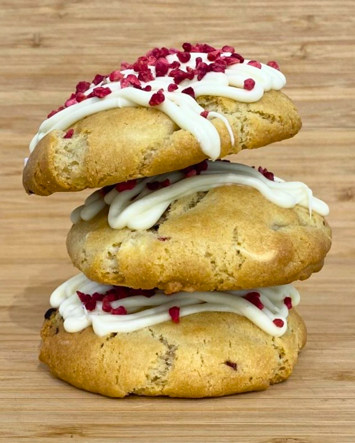 White Chocolate and Raspberry Cookie