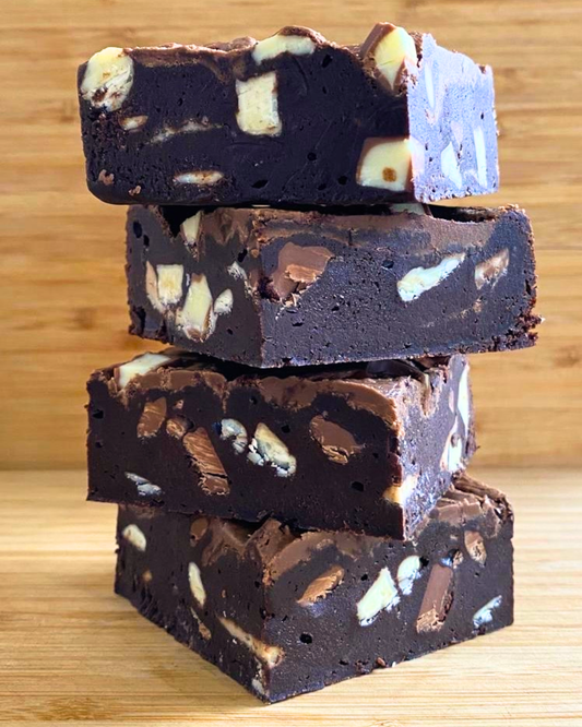 Kinder Chocolate & Hazelnut Cream Brownie