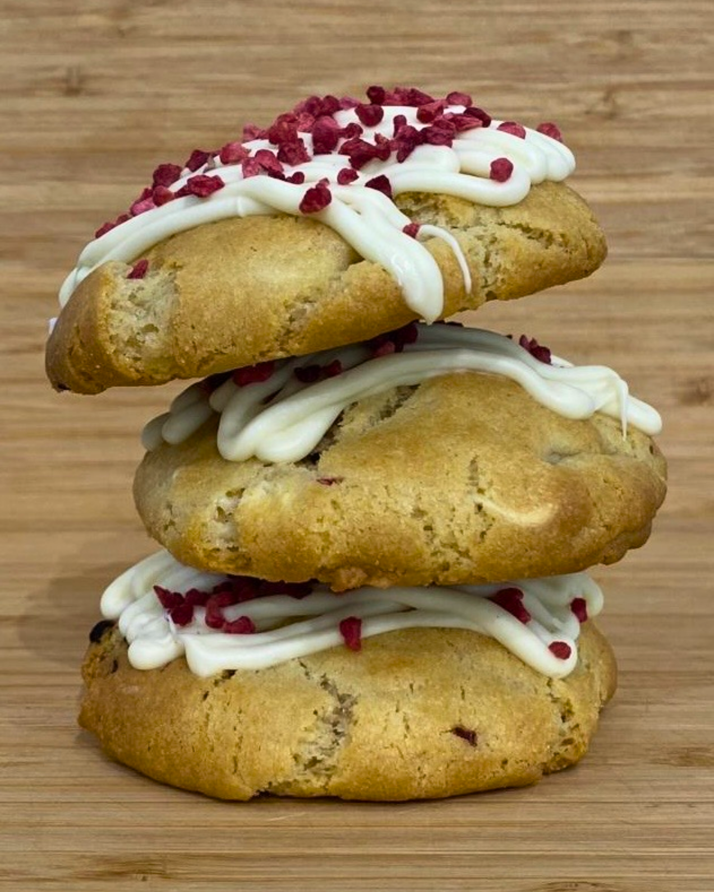 White Chocolate and Raspberry Cookie