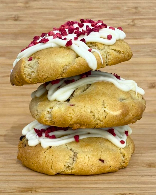 White Chocolate and Raspberry Cookie